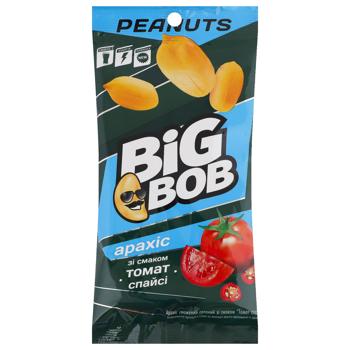 Арахіс Big Bob Томат Spicy 60г - купити, ціни на МегаМаркет - фото 1