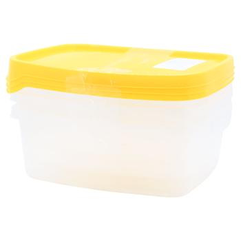 Polyplast Picnic Containers Set for Freezer 3pcs x 1.2l