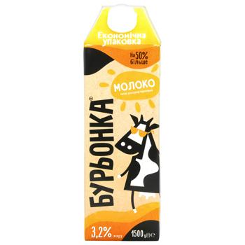 Burenka Ultrapasteurized Milk 3.2% 1.5kg - buy, prices for NOVUS - photo 3