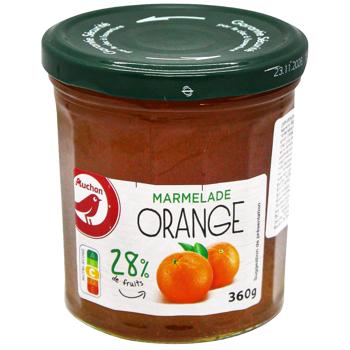 Джем Auchan апельсиновий 360г