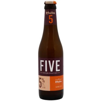 St-Feuillien Five Light Filtered Beer 5% 0.33l - buy, prices for WINETIME - photo 1