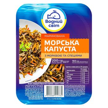 Vodnyi Svit Sea Kale with Carrots 200g - buy, prices for COSMOS - photo 1