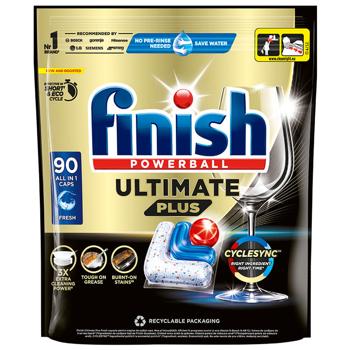 Капсулы для посудомоечных машин Finish Ultimate Plus All in 1 90шт