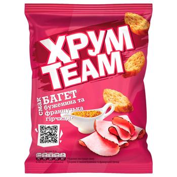 KhrumTeam Baguette Crisps with Pork and French Mustard Flavor 55g - buy, prices for METRO - photo 1