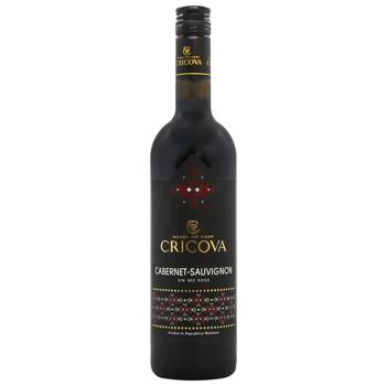 Вино Cricova Каберне Национальное сухое красное 12,5% 0,75л - купить, цены на Эпицентр FOOD - фото 1