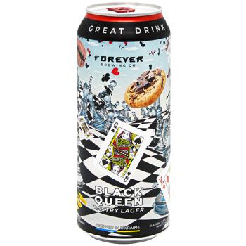 Forever Black Queen Dark Unfiltered Beer 5.5% 0.5l