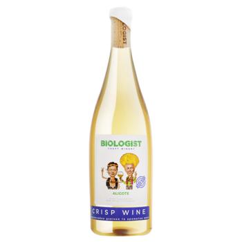 Вино Biologist Crisp Аліготе біле сухе 12,5% 0,75л - купити, ціни на Епіцентр FOOD - фото 1