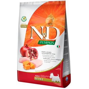 Корм сухий Farmina N&D Pumpkin з куркою, гарбузом та гранатом для собак малих порід 2,5кг - купити, ціни на MasterZoo - фото 1