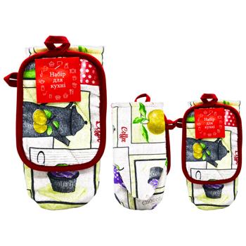 Набор Прованс Перчатка и прихватка в ассортименте - купить, цены на КОСМОС - фото 1