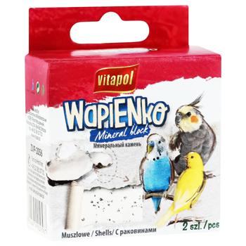 Крейда Vitapol Wapienko з мушлями для папуг 40г - купити, ціни на Auchan - фото 1