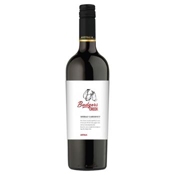 Badgers Creek Shiraz Cabernet Dry Red Wine 0.75l