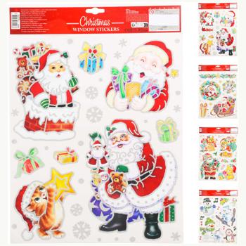 Koopman Christmas Window Stickers 42x30cm in assortment