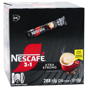 Напій кавовий NESCAFÉ® 3-в-1 Xtra Strong розчинний у стіках 12г х 24шт - купити, ціни на METRO - фото 3