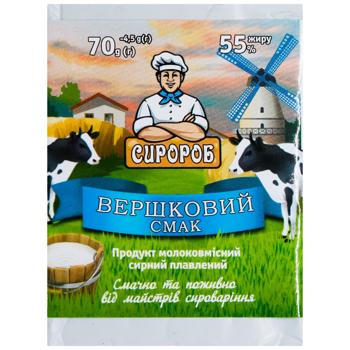 Сир плавлений Сиророб Вершковий смак 55% 70г - купити, ціни на ЕКО Маркет - фото 2