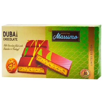 Шоколад Maestro Massimo Дубай с фисташковой начинкой 200г - купить, цены на Торба - фото 1