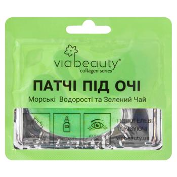 Viabeauty Hydrogel Eye Patches with Seaweed and Green Tea - buy, prices for COSMOS - photo 1