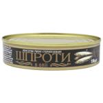 Ukrainska Zirka Sprats in Oil 130g