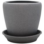 Горщик керамічний Грація крихта металік 1,2л №2