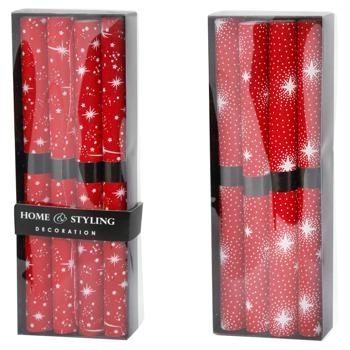 Салфетки Koopman с узором 30х45см 4шт красный - купить, цены на NOVUS - фото 1