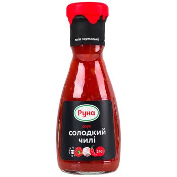 Соус Руна Солодкий чилі 240г - купити, ціни на Торба - фото 1