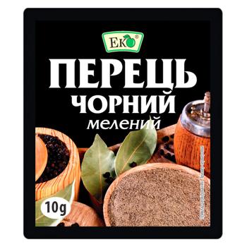 Перец Эко черный молотый 10г - купить, цены на Ашан - фото 1