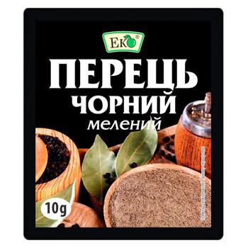 Перец Эко черный молотый 10г - купить, цены на Auchan - фото 1