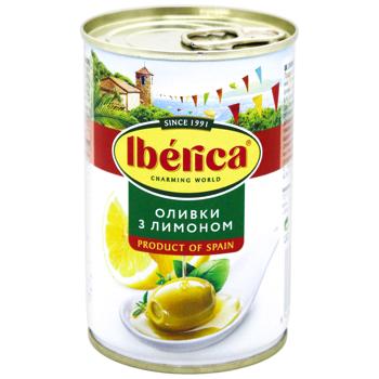Оливки Iberica с лимоном 300г - купить, цены на КОСМОС - фото 1
