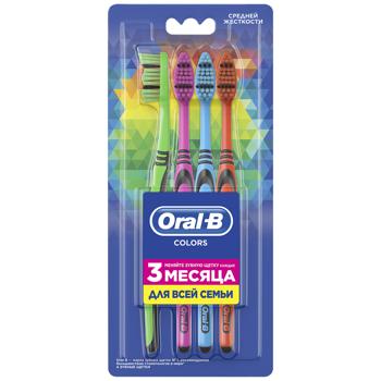 Oral-B Color Collection Toothbrush Family Pack 4pcs