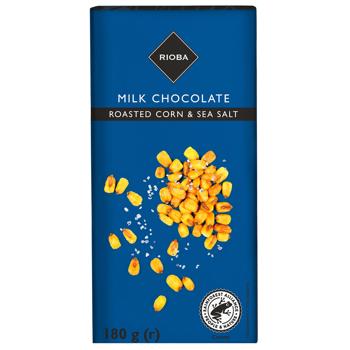 Rioba Roasted Corn & Sea Salt Milk Chocolate 180g