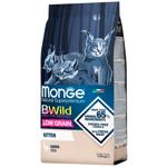 Корм сухий Monge Bwild Low Grain з м'ясом гусака для кошенят 1,5кг