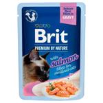 Корм вологий Brit Premium Delicate філе в соусі з лососем для стерилізованих котів 85г