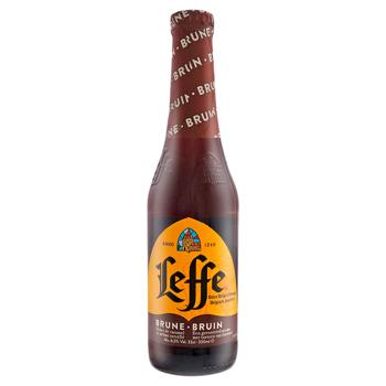 Пиво Leffe Brune темне 6,5% 0,33л - купити, ціни на Cупермаркет "Харків" - фото 1