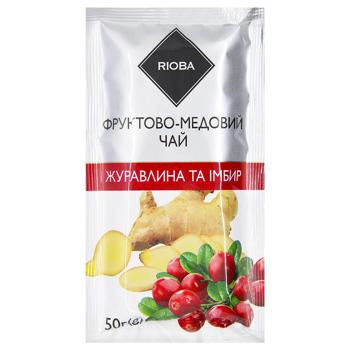 Rioba Cranberry and Ginger Concentrate Fruit-honey Tea 50g - buy, prices for METRO - photo 1