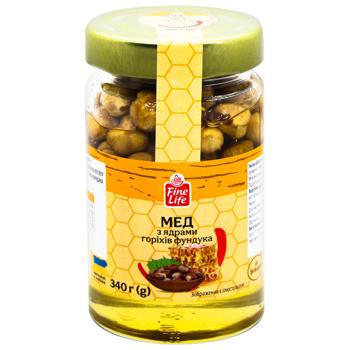 honey fine life hazelnuts 340g Ukraine