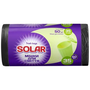 Пакеты для мусора Solar 35л 50шт