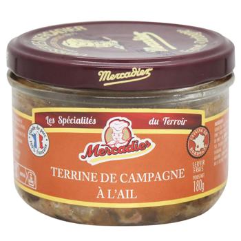 Lou Gascoun Country Terrine with Garlic 180g - buy, prices for - photo 1