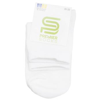 Premier Socks Econom Children's Quarter Crew Socks s.22-24 White - buy, prices for EKO Market - photo 1
