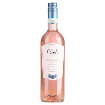 Cielo Pinot Grigio Blush Rose Semidry Wine 12% 0.75l