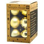 Куля ялинкова Tarrington House золотий 5см 12шт