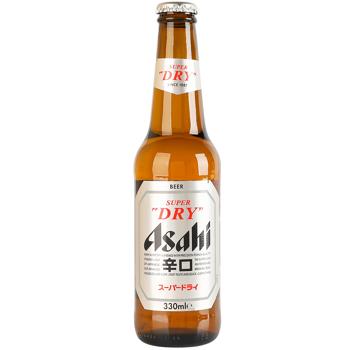 Пиво Asahi Super Dry світле 5,2% 0,33л - купити, ціни на Епіцентр FOOD - фото 1