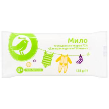 Auchan Laundry Soap 72% for Baby Cloth 125g