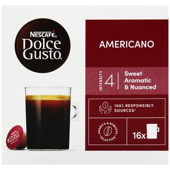Кава в капсулах NESCAFÉ® DOLCE GUSTO® Americano 8,5г*16шт - купити, ціни на Ідеал - фото 2