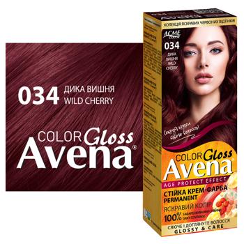 Краска для волос Avena Gloss Дикая вишня 034 - купить, цены на МегаМаркет - фото 2