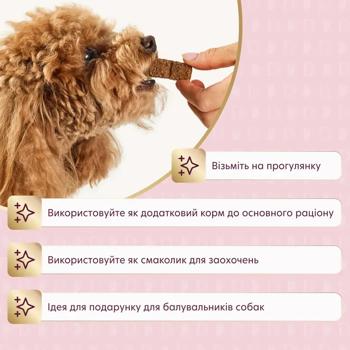 Ласощі для собак Delickcious Yummy Paws Snack з яловичиною та гарбузом 80г - купити, ціни на MasterZoo - фото 6