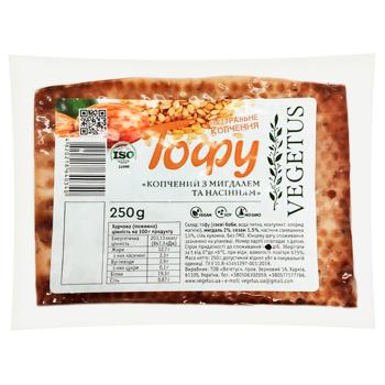 Vegetus Tofu Smoked Soy Cheese with Almonds and Seeds 250g