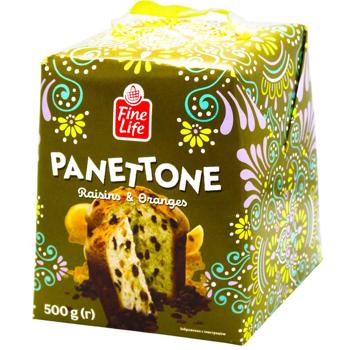 Панеттон Fine Life изюм и апельсин 500г - купить, цены на METRO - фото 1
