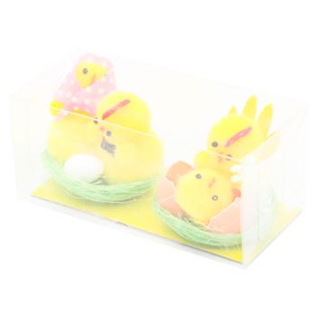 Chickens in Nest Easter Decoration 2pcs