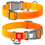 Нашийник для собак Collar Waudog Nylon Mono S - помаранчевий