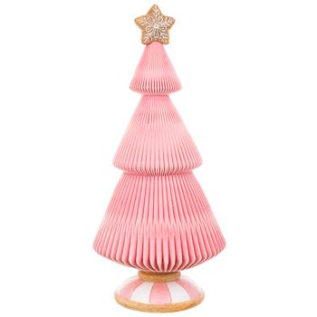 Bona Di Marshmallow and Gingerbread Christmas Tree with Flock Coating Figure 20x20x44cm Pink - buy, prices for WINETIME - photo 1