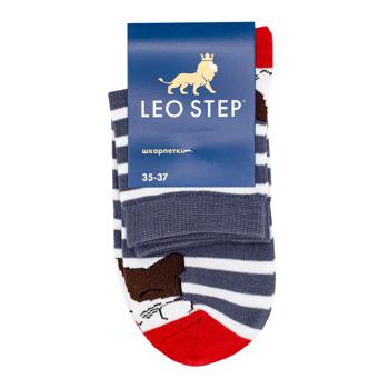 Leo Step Cat's Face Socks 25s